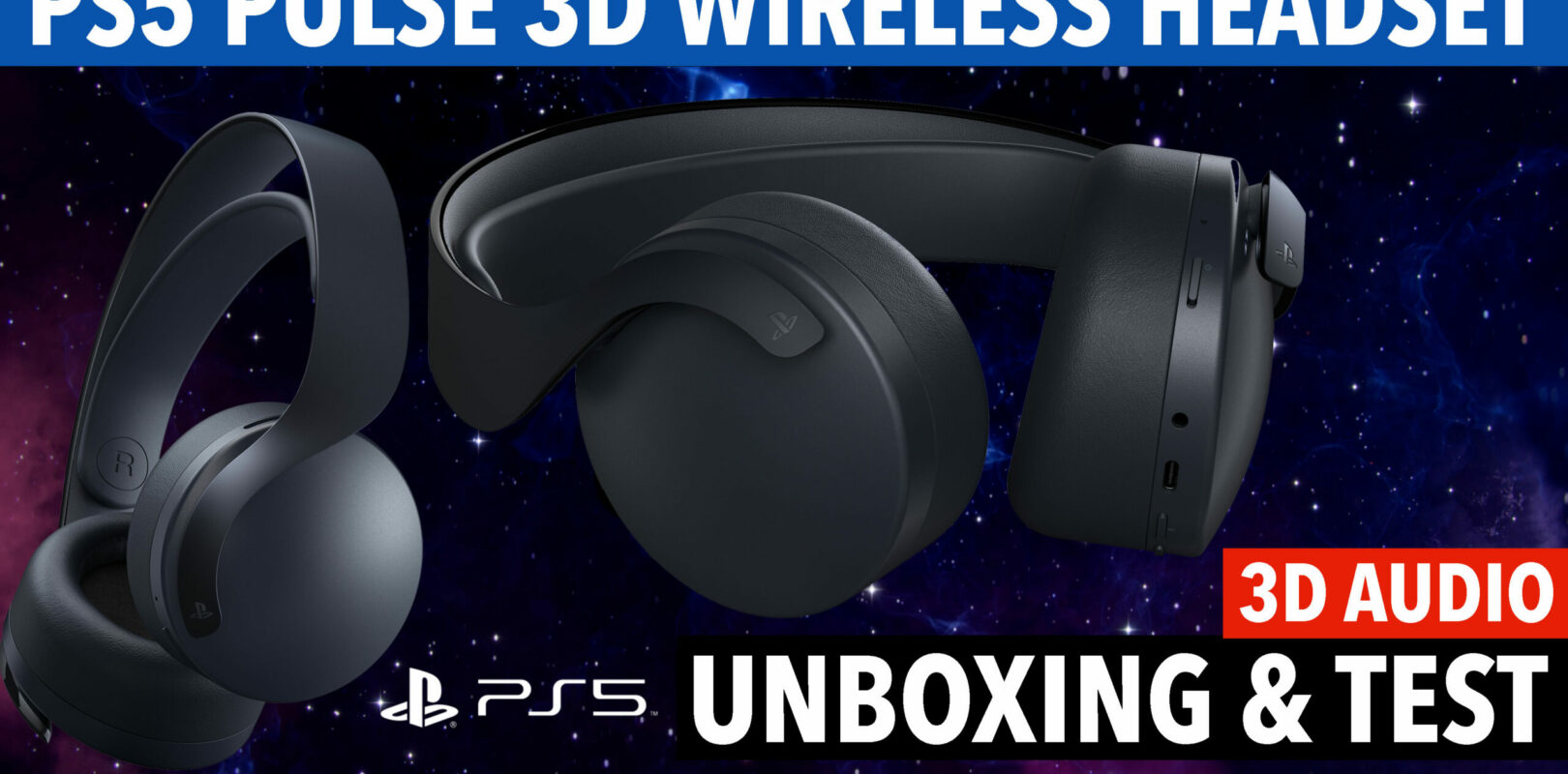 PlayStation 5 PULSE 3D Wireless Headset Midnight Black PC, Mac und