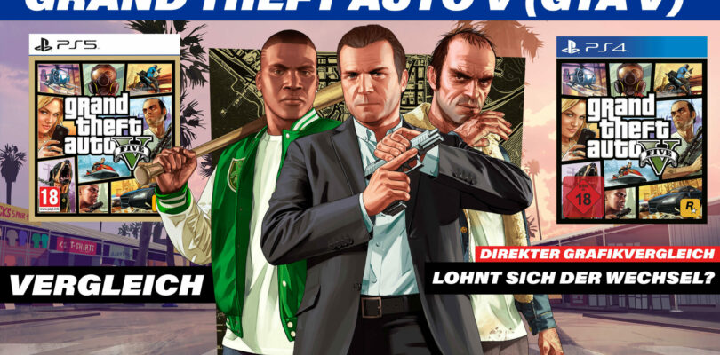 GTA V (Grand Theft Auto V) PS5 Game Vs.  PS4 Game Grafikvergleich